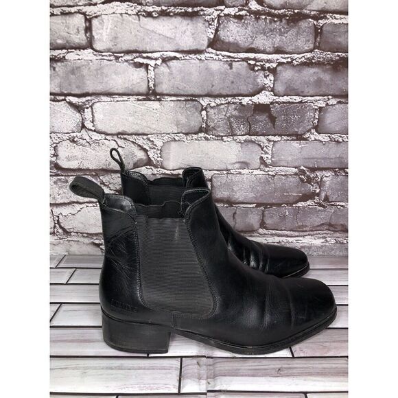 Melvin & Hamilton Suzy Black Leather Chelsea Pull On Boots Women Sz 38EU/7.5M US - Picture 6 of 16